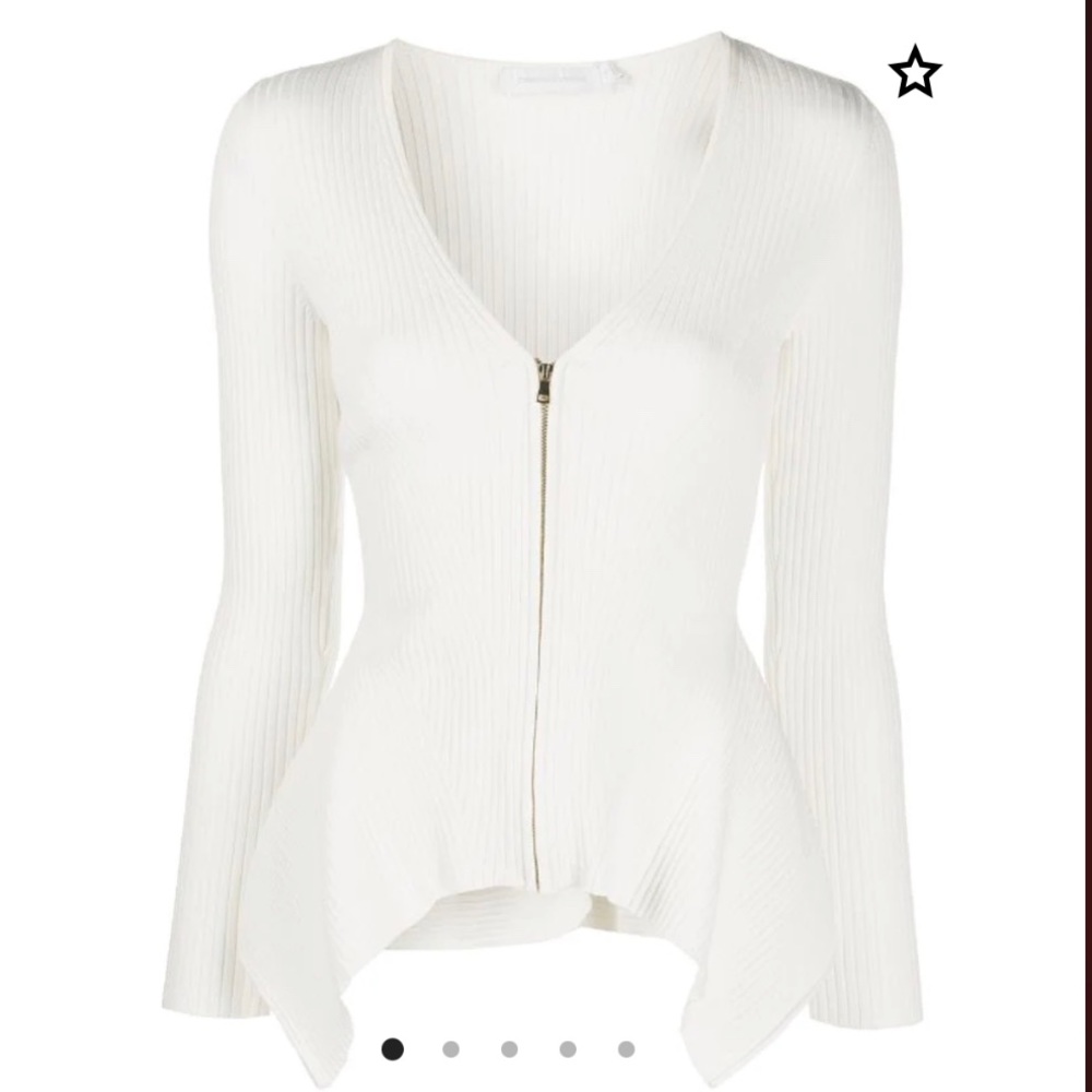Jonathan Simkhai Helena Compact Ribbed Cardigan